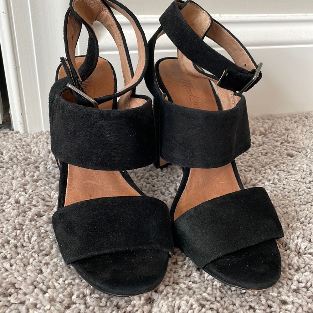 Madewell suede heels